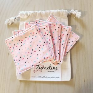 zumeline lingettes démaquillantes lavables oekotex fait main juvisy